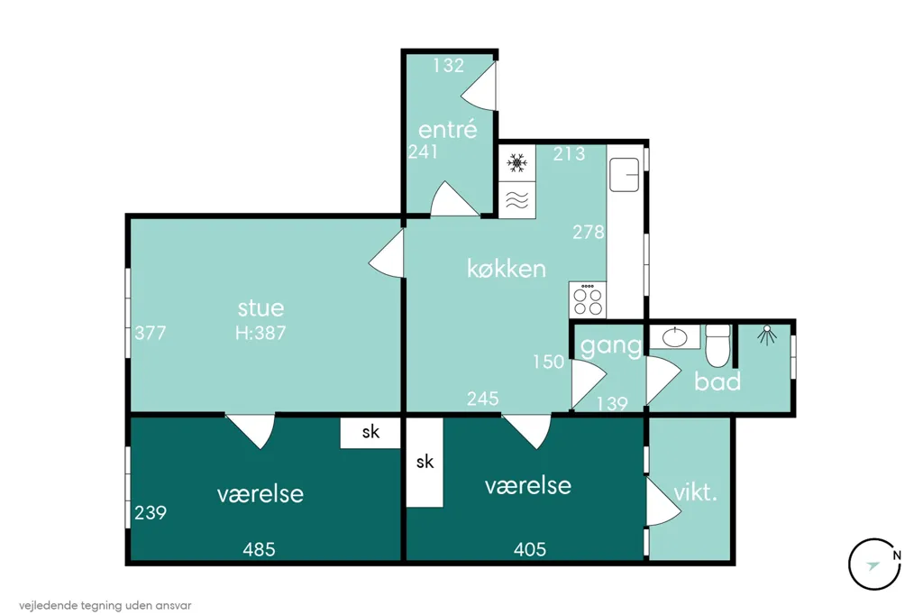 Appartement 3 pièces à Herning