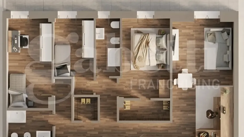 Plaan - Efficient Two-Bedroom Apartment in Rossano