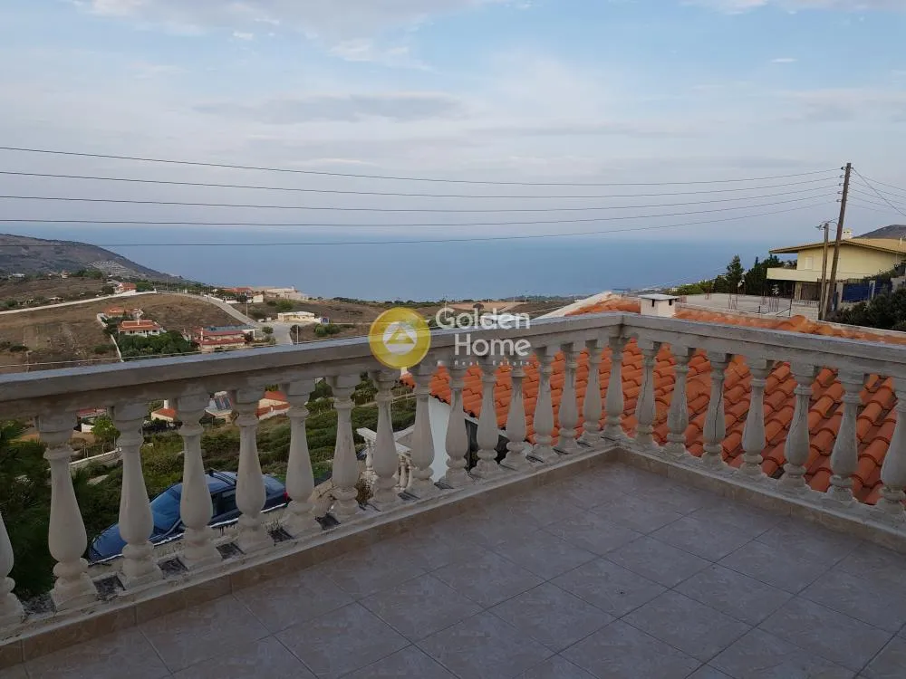Balcon - Two-Storey Villa with Sea View in Keratea