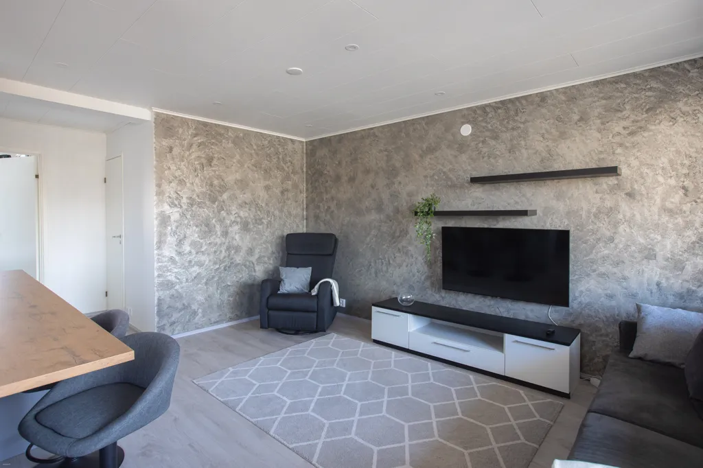 Living Room - Modernised Apartment with Terrace in Lappeenranta