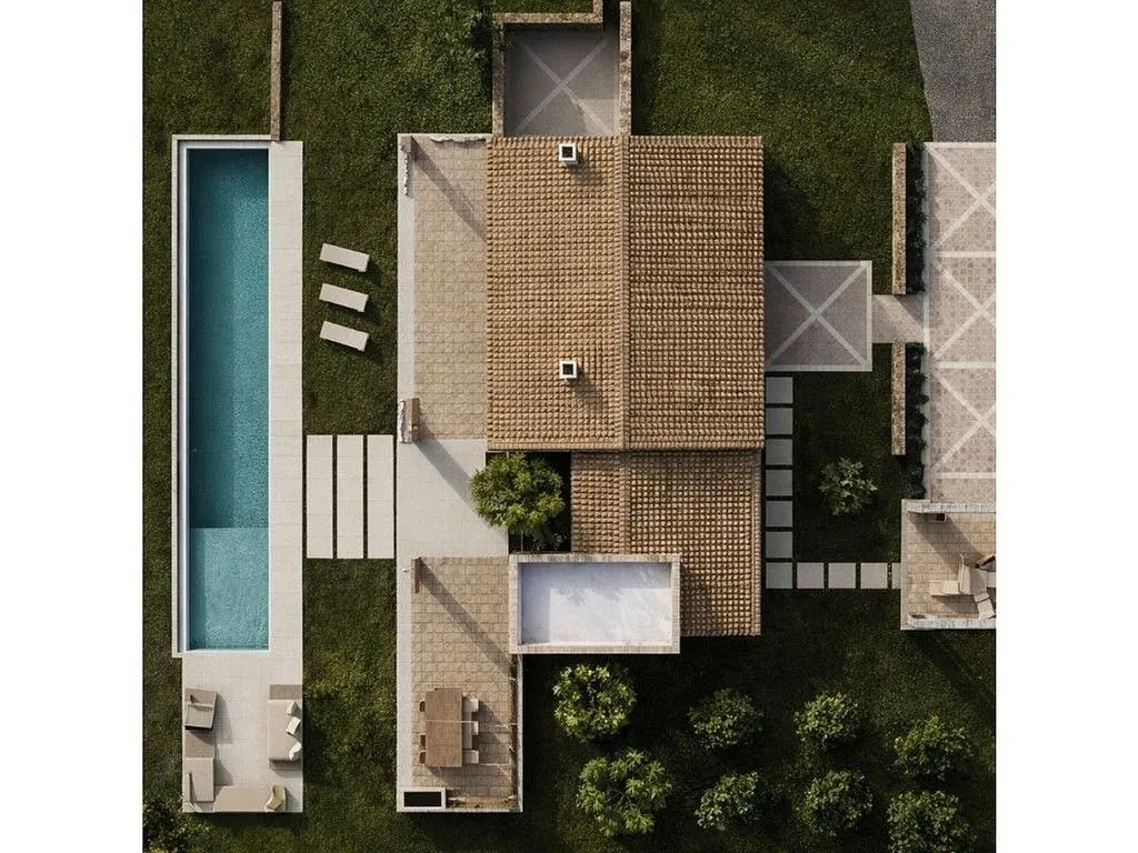 Vue aérienne - Contemporary Villa with Pool in Ses Salines