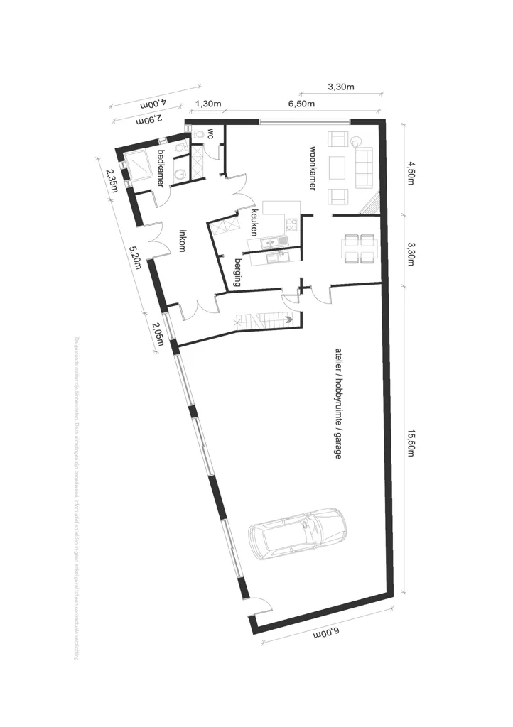 Plan - Maison Rénovée avec Espace Polyvalent à Mechelen