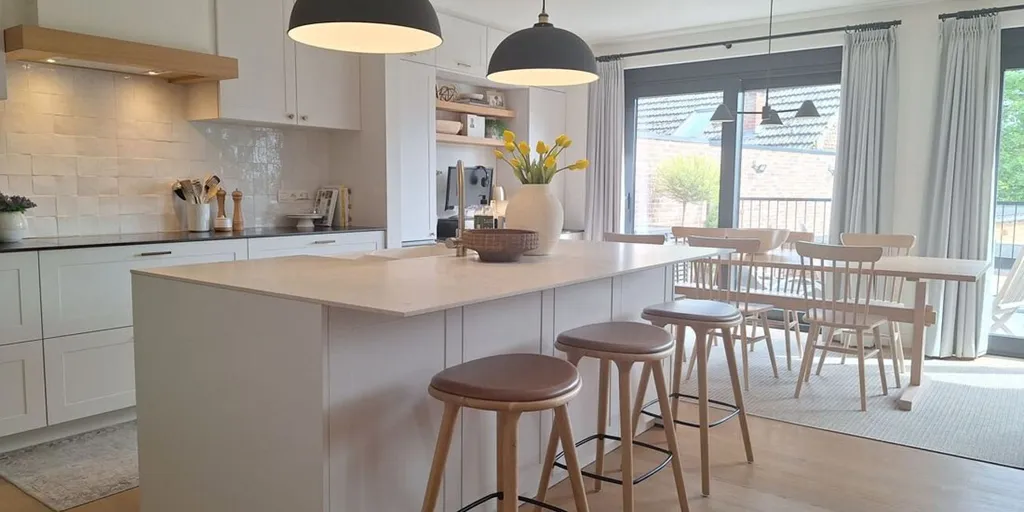 Köök - Duplex Apartment with Terrace in Beverst