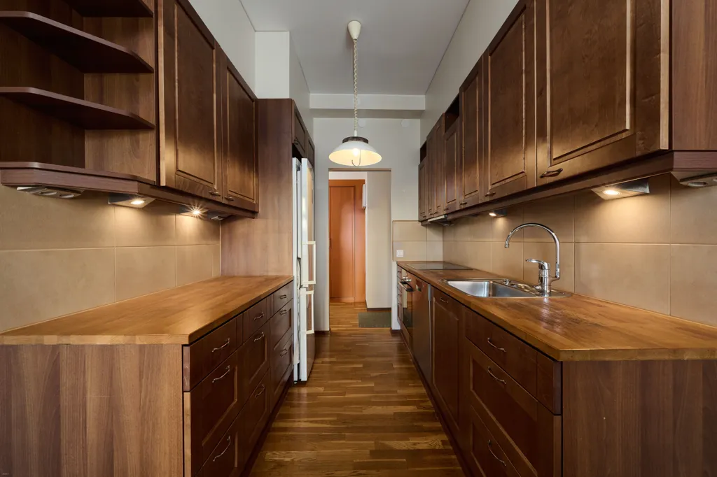 Cucina - Bright End Apartment with Sauna in Karhula, Kotka