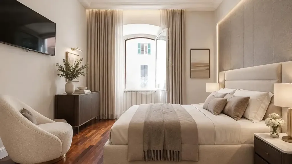 Bedrooms - Triplex with Double Exposure in Piazza Cola di Rienzo, Rome