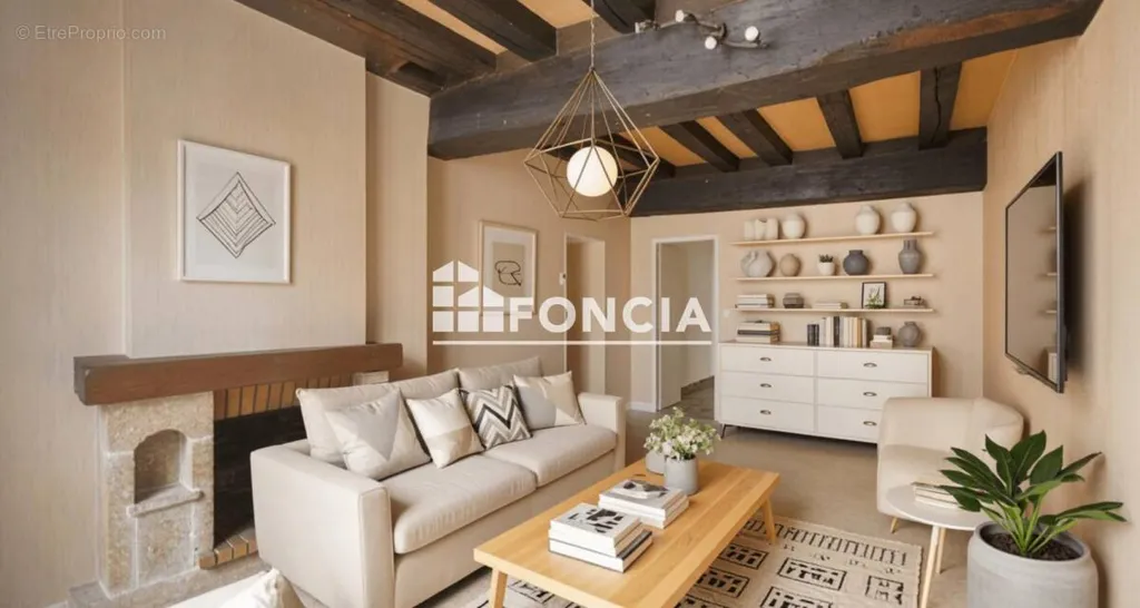 Séjour - Appartement F2 avec Charme dans l'Hypercentre