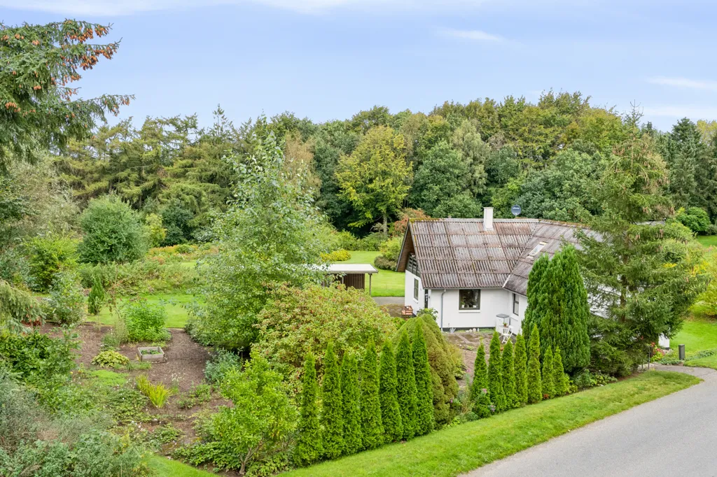 Vue aérienne - Villa with Garden in Løgstrup