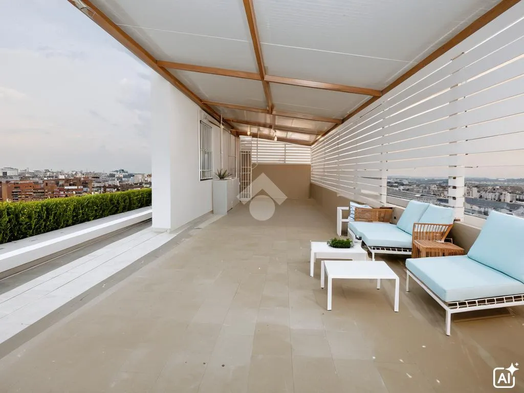 Terrass - Three-Bedroom Flat with Balcony in Palermo