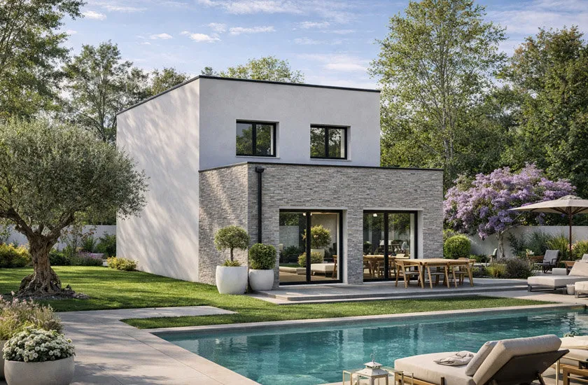 Bassein - Contemporary House with Garage in Épône
