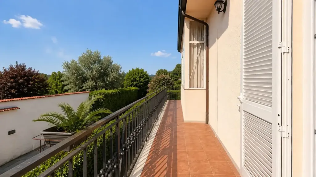 Balcony - Detached Villa with Dual Apartments in Massarosa