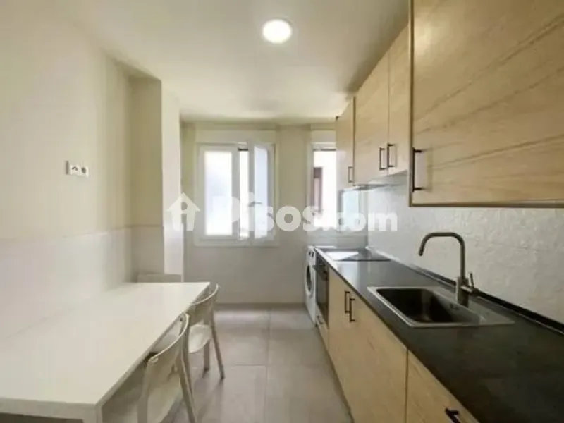 Cucina - Reformed Flat with Large Windows in Urkizu