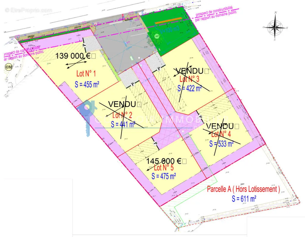 Plaan - Buildable Plot with Garden in Monteux