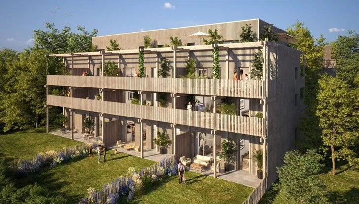 Aerial - New Flat with Balcony in La Chapelle-sur-Erdre