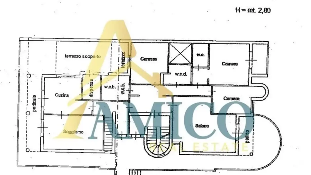 Plan - Spacious Villa Apartment with Terrace in Bagheria