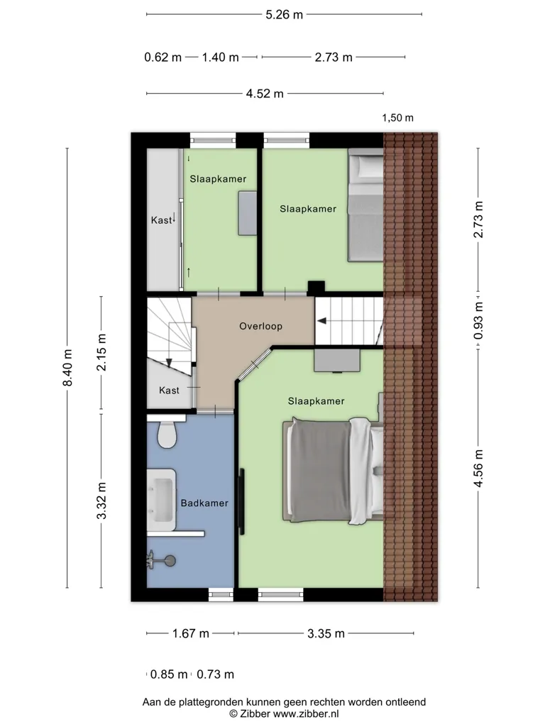 Plaan - Linked Semi-detached House with Serre in Helmond