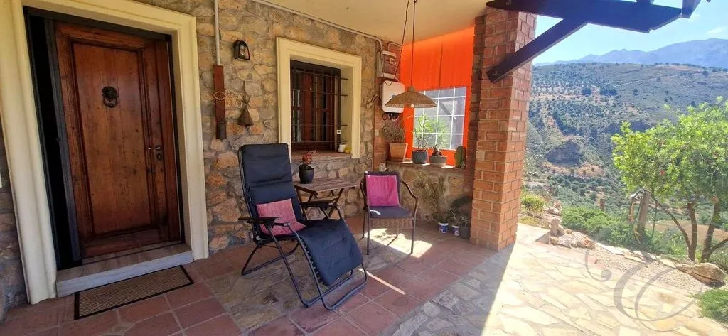 Terrace - Detached Country House with Pool in Alcaucín