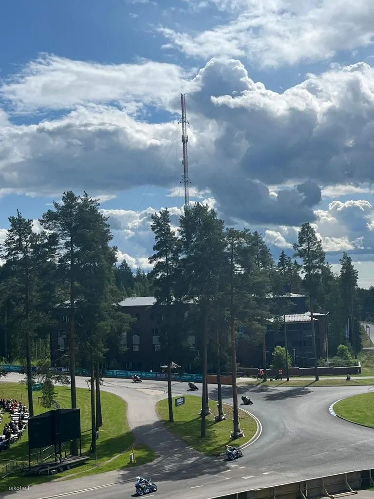 Õhuvaade - Modernised Studio with Terrace in Imatra