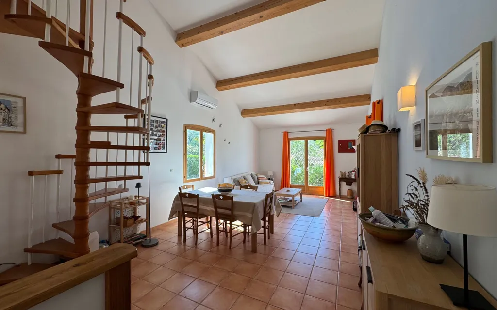 Living Room - Independent House with Pool in Campagnan