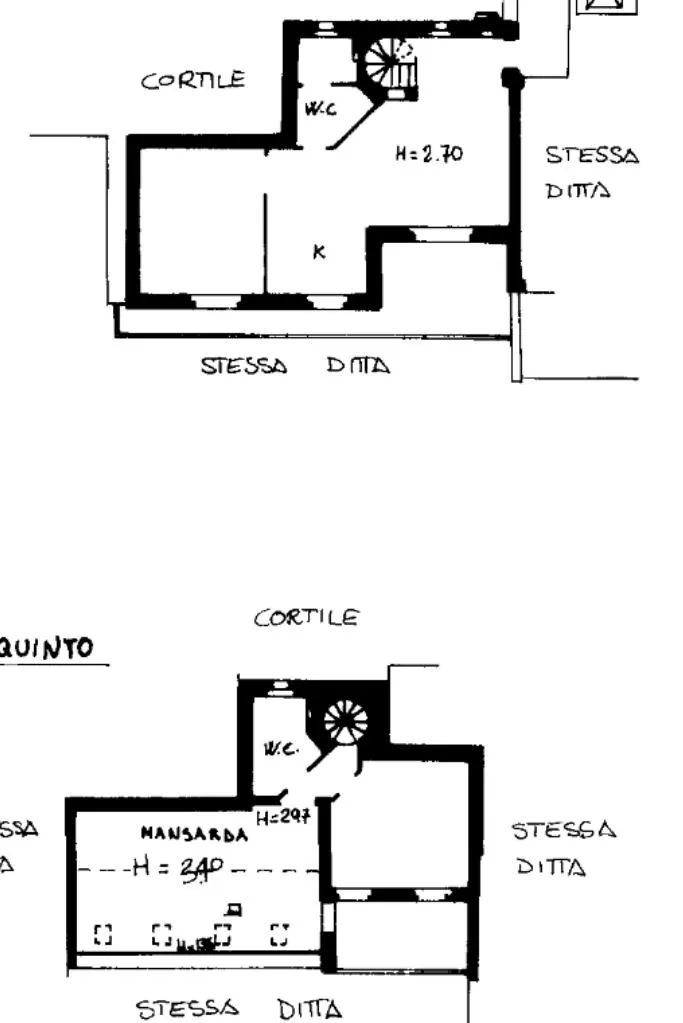 Plan - Four-Room Apartment with Pool in Settimo Milanese