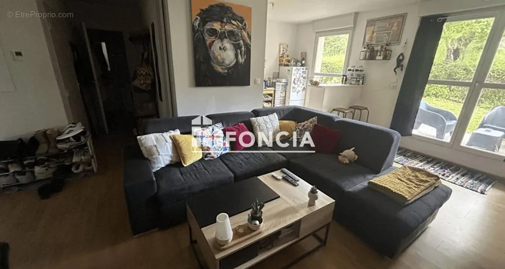 Séjour - Appartement T2 en Rez-de-Jardin à Limoges Sud