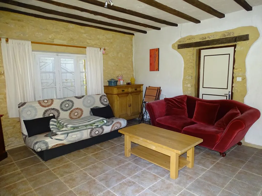 Séjour - Maison de Charme avec Piscine à Saint Génies