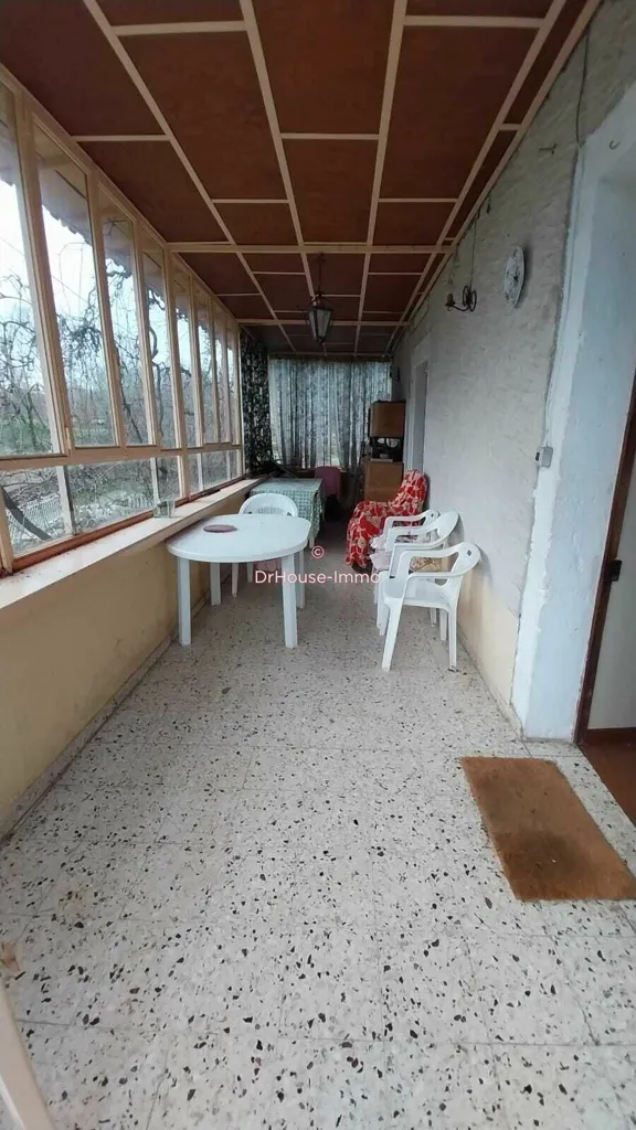 Terrace - House with Barn and Orchard in Aujols