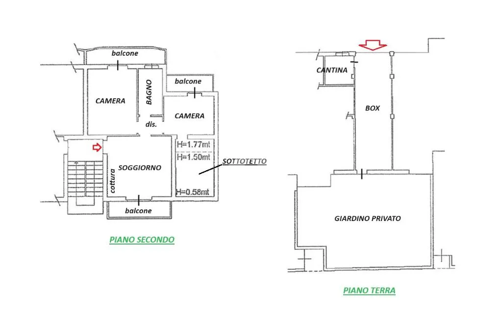 Plan - Three-Bedroom Apartment with Private Courtyard in Rivolta d'Adda