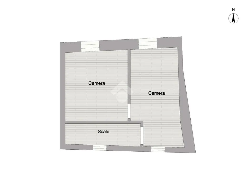 Plan - Modern Trilocale with Terrace in Castelfidardo