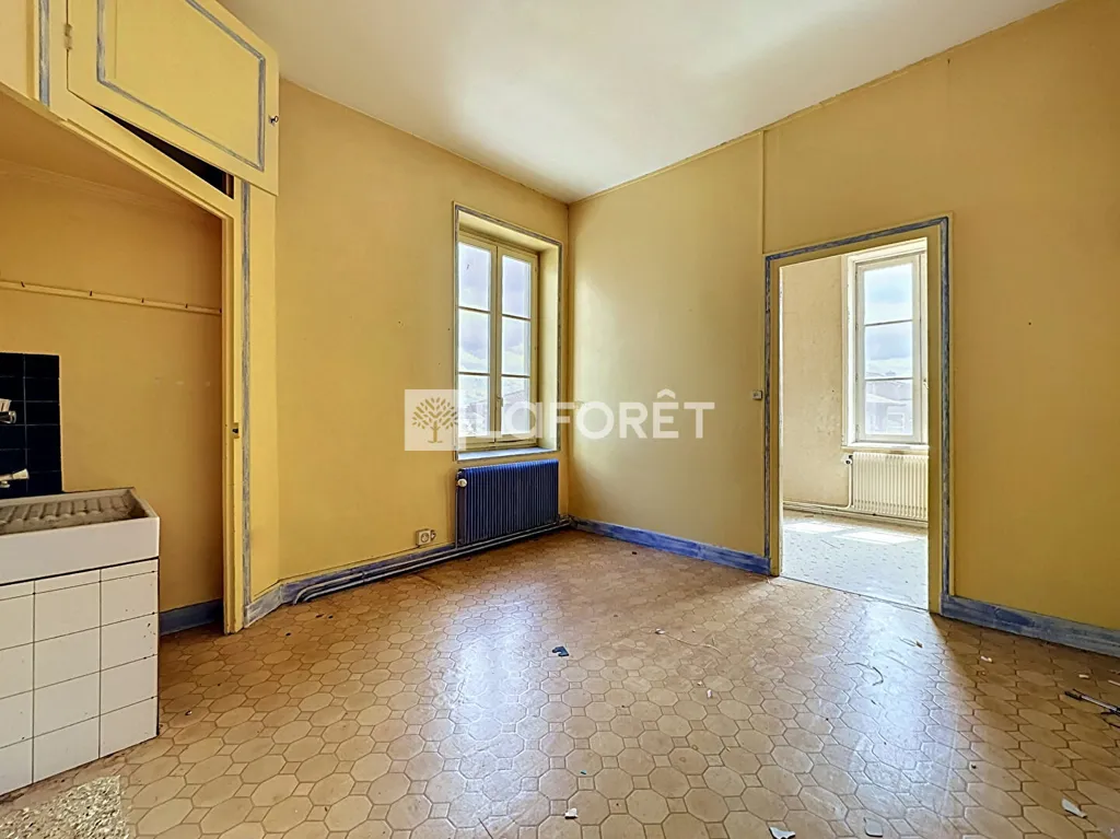 Köök - Duplex with Balcony in Saint Trivier Sur Moignans