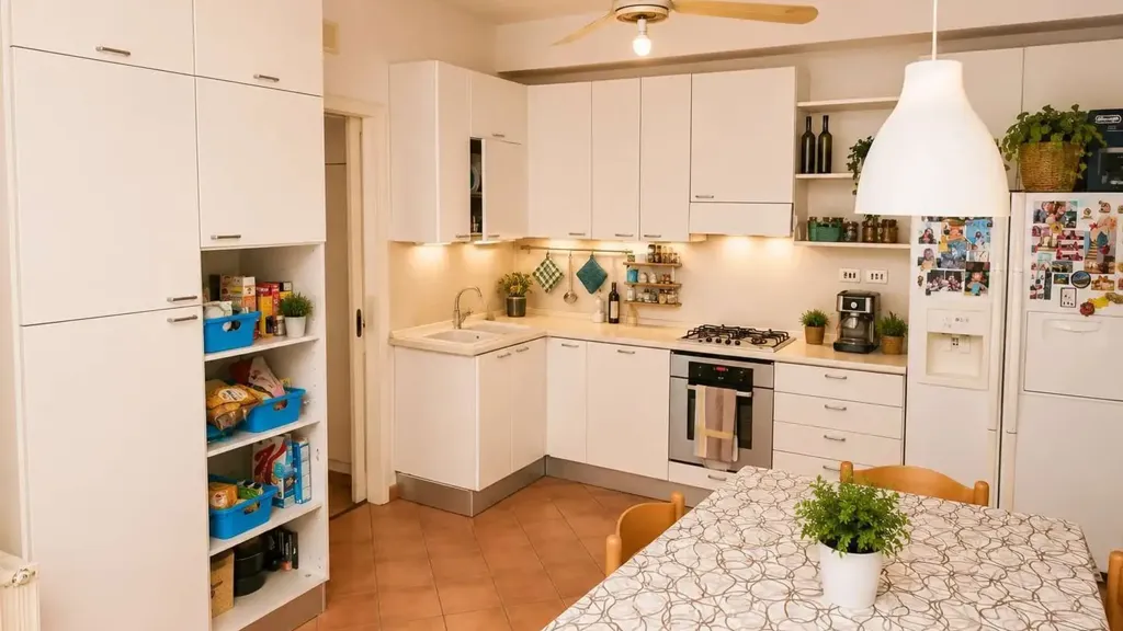 Kitchen - 4-Bedroom Apartment with Balcony in Marsala