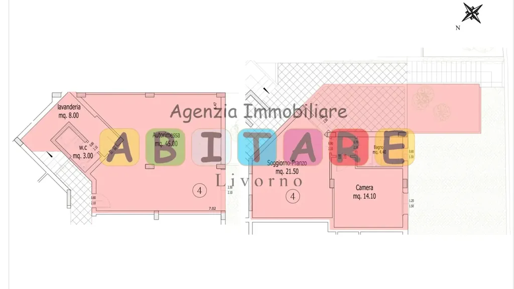 Plan - Newly Built Apartment with Terrace in Rosignano Marittimo