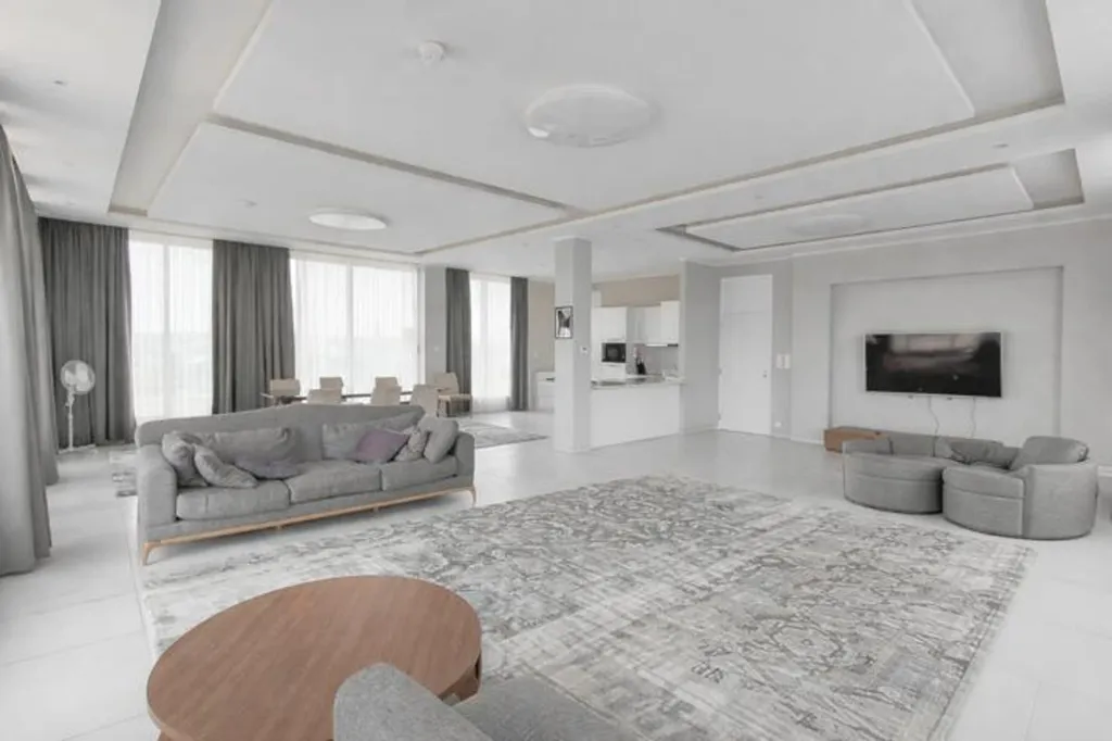 Séjour - Appartement Moderne avec Terrasse à Bruxelles