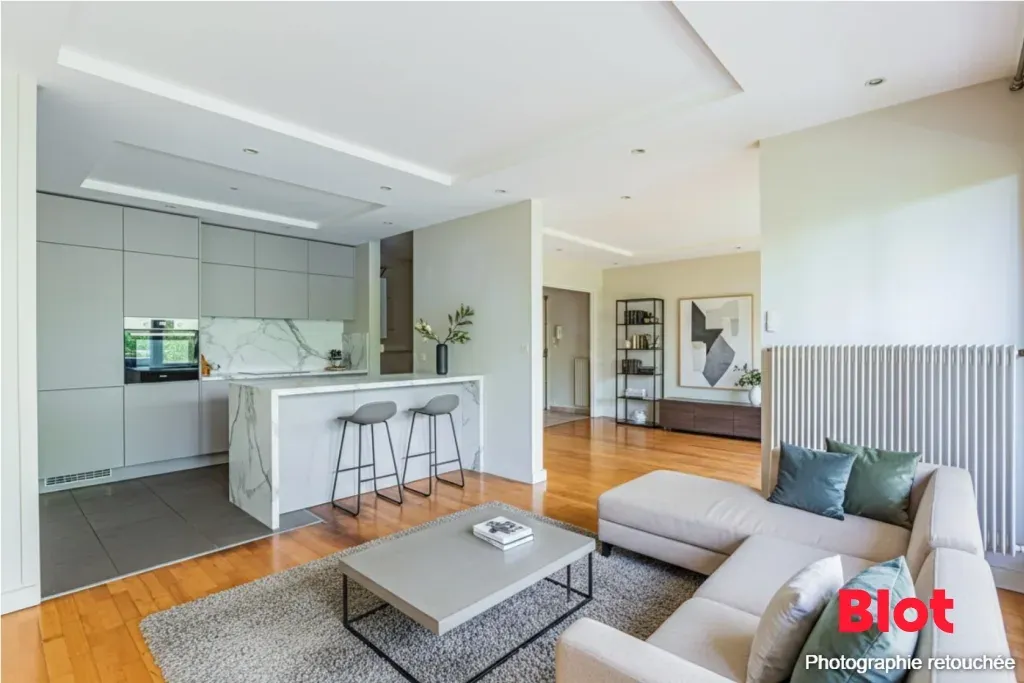 Séjour - Appartement avec Terrasse et Vue sur Erdre à Nantes