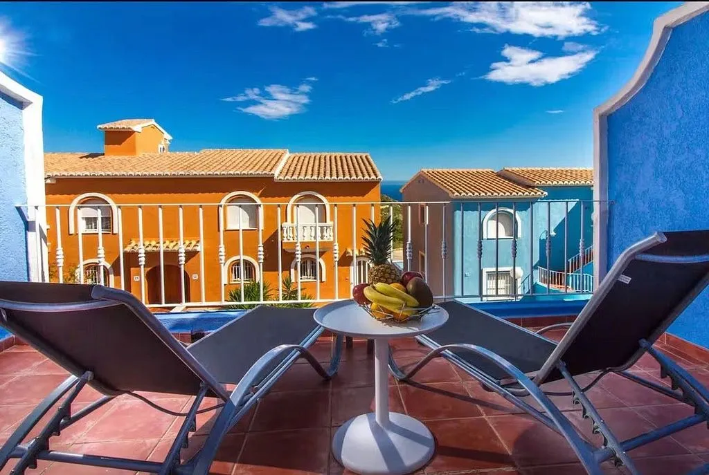 Balcony - Duplex with Pool and Sea View in Benitachell