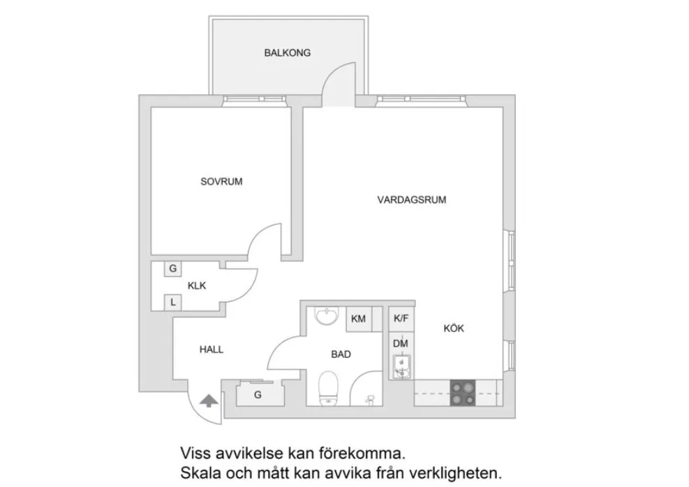 Plaan - Apartment with Balcony in Ursvik, Sundbyberg