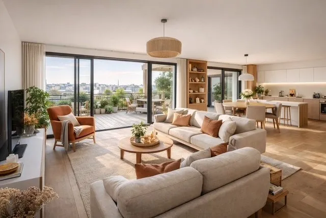 Elutuba - Duplex with Panoramic View in Pré-Saint-Gervais