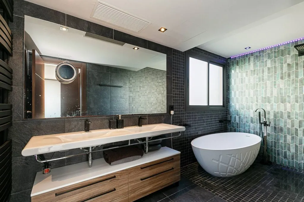 Salles de bain - Luxury Semidetached House with Sea View in Sitges