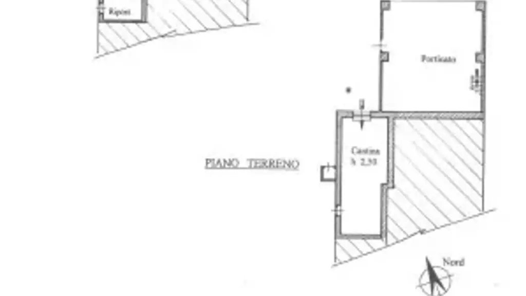 Floor Plan - Rustic House with Garden in Cigliè