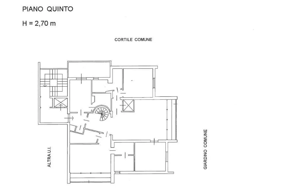 Planimetria - Luxury Penthouse with Private Elevator in Basiglio