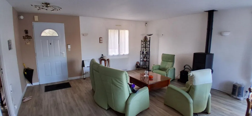 Living Room - House with Terrace in Malville