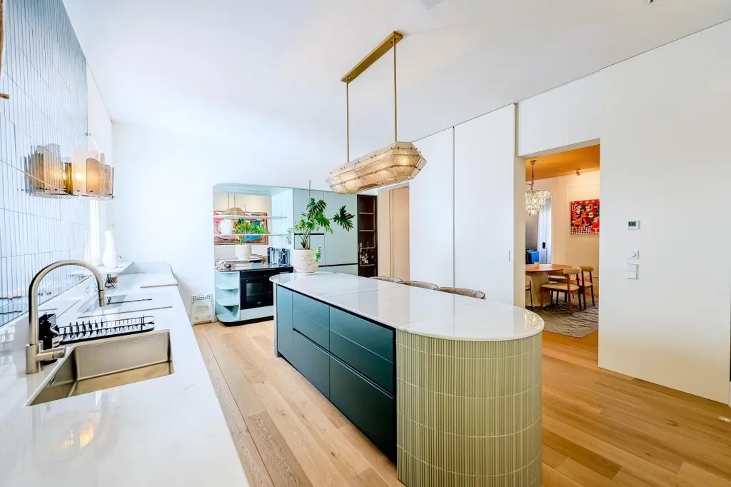 Köök - Luxury Apartment with Interior Garden in Madrid