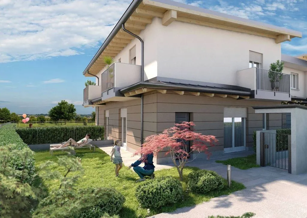 New Villa with Private Garden in Caravaggio