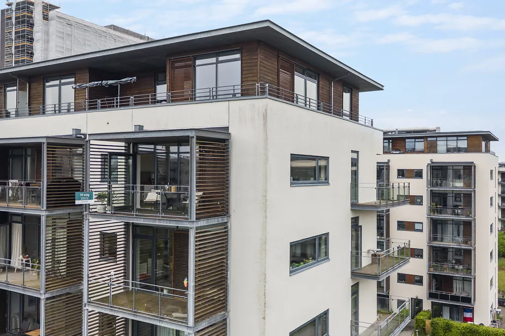 Vista aerea - 3-Bed Apartment with Balconies in Søborg