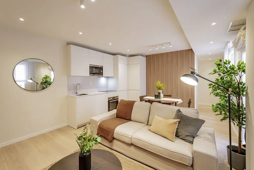 Living Room - 3-Bedroom Flat with Terrace in Prosperidad