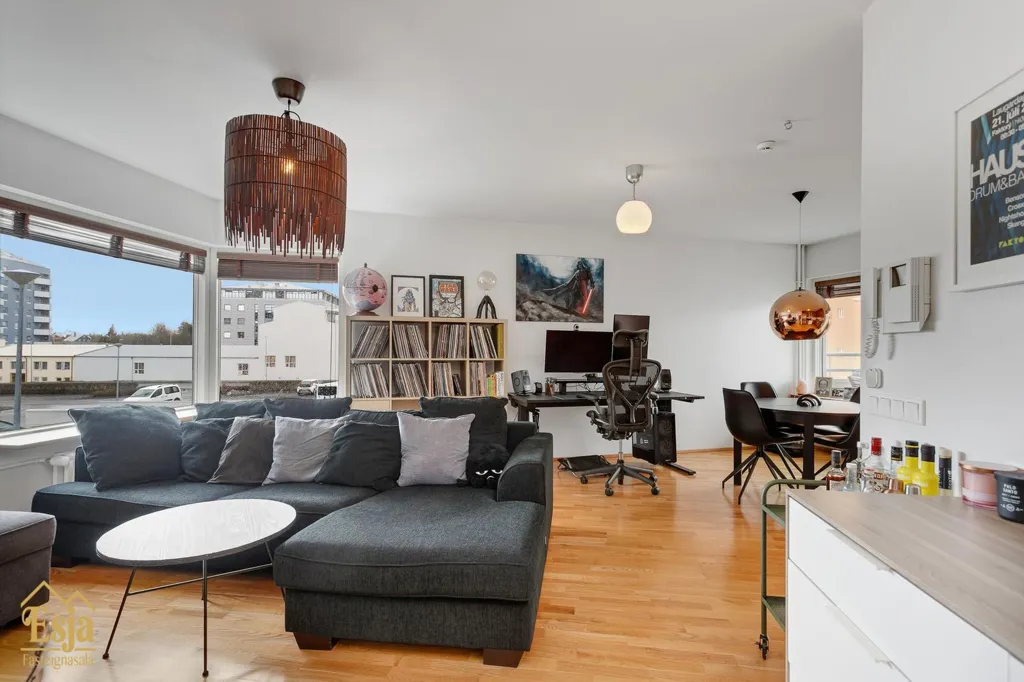Soggiorno - 2-Bedroom Apartment with Elevator in Reykjavik