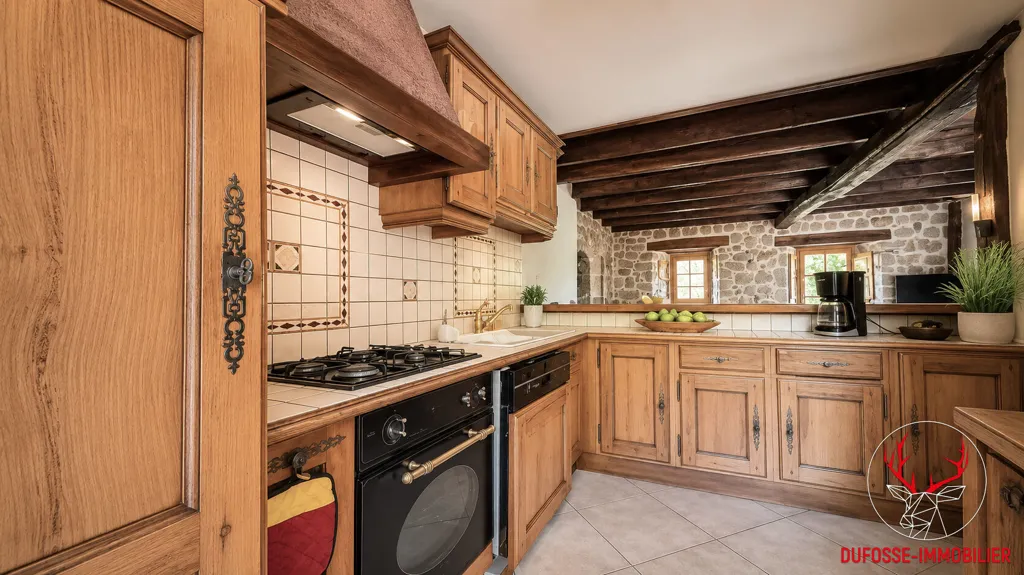 Köök - Renovated Stone House in Dornas, Ardèche