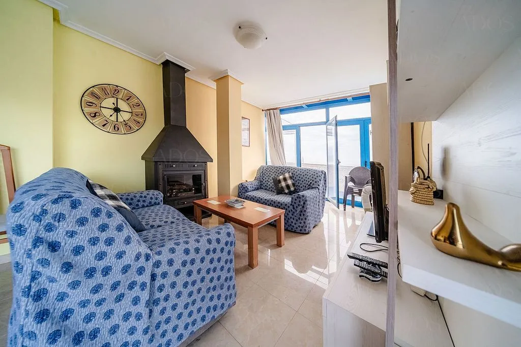 Living Room - Duplex Penthouse with Sea Views in Roquetas de Mar