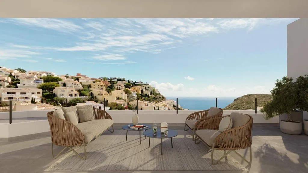 Terrasse - Luxury Penthouse with Pool in Benitachell