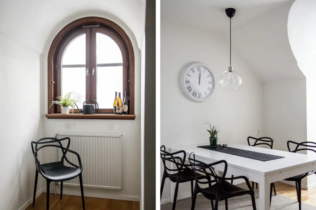Dining Room - Charming Two-Bedroom Flat with Balcony in Central North