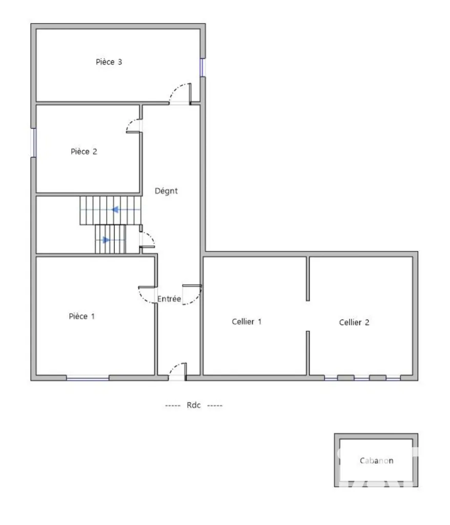 Plan - Maison d'Artisan avec Atelier à Carcassonne
